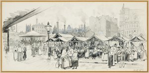 Flat Iron Market, Salford by Henry Edward Tidmarsh