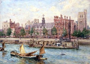 Lambeth Palace from the Bridge by Henry Edward Tidmarsh