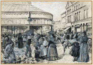 Smithfield Market from Oak Street by Henry Edward Tidmarsh
