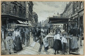 The Old Market Place by Henry Edward Tidmarsh