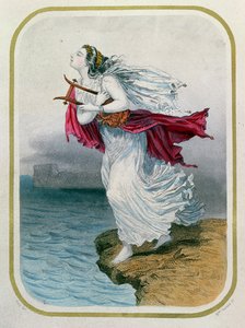 The Poetess, Sappho, Throwing Herself into the Sea