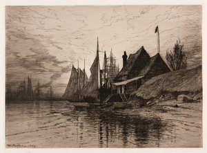 Evening, New York Harbor by Henry Farrer