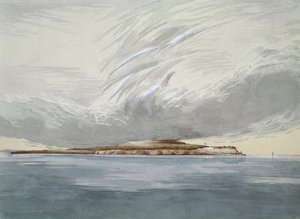 Fort and Island of Mackinaw, October 1842 by Henry Francis Ainslie