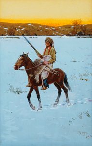 Indian Returning From the Hunt by Henry Francois Farny
