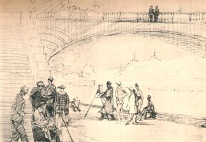 The First Paris Road Was Her River, c1927, 1927 by Henry Franks Waring