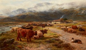 Highland Drove Resting, Argyllshire