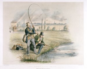 Jack Fishing, Lea Bridge by Henry Heath