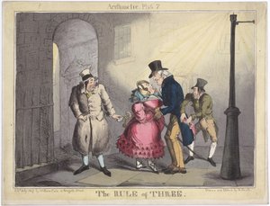 The Rule of Three, plate 7 from Arithmetic, 1822