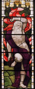 Evesham, All Saints, James Powell & Sons, Henry Holiday, Moses