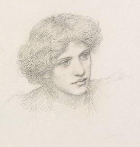 Head of a Man, possibly Gaetano Meo by Henry Holiday