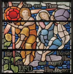 O Ye Sun & Moon, Benedicite Window (detail)