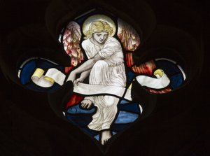 Quatrefoil Tracery, Angel by Henry Holiday