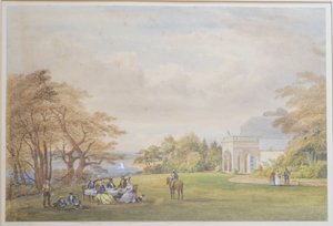 Drummond Family at Bournehill Cottage, 1858 by Henry Holland