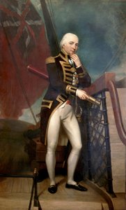 Portrait of Rear Admiral Cuthbert Collingwood, Second in Command to Horatio Nelson at the Battle of Trafalgar by Henry Howard