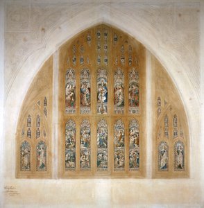 Stained Glass Window Design, 1869