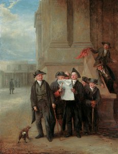 Naval Intelligence: Greenwich Pensioners Reading a Copy of The Times