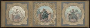 Sketch for the Lobau Gallery at Paris City Hall: Peace. Literature. Science, in 1890