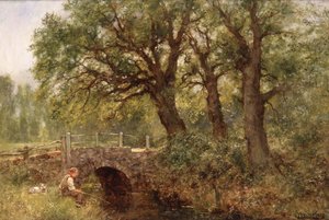 A Young Fisherman by Henry John Yeend King