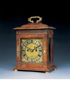 Charles II hour and half hour striking bracket clock, London, c.1685 by Henry Jones