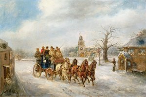 The Uxbridge Coach near Hillingdon by Henry Jones