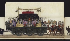 Part of the Panoramic View of the Entire Funeral Procession of Arthur, Duke of Wellington by Henry Jr and Sala Alken