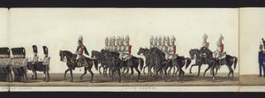 Part of the Panoramic View of the Entire Funeral Procession of Arthur, Duke of Wellington by Henry Jr and Sala Alken