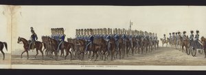 Part of the Panoramic View of the Entire Funeral Procession of Arthur, Duke of Wellington by Henry Jr and Sala Alken