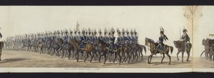 Part of the Panoramic View of the Entire Funeral Procession of Arthur, Duke of Wellington by Henry Jr and Sala Alken