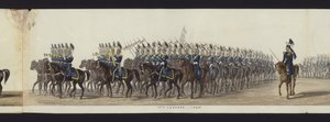 Part of the Panoramic View of the Entire Funeral Procession of Arthur, Duke of Wellington by Henry Jr and Sala Alken
