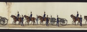 Part of the Panoramic View of the Entire Funeral Procession of Arthur, Duke of Wellington by Henry Jr and Sala Alken