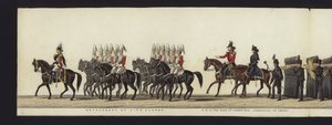 Part of the Panoramic View of the Entire Funeral Procession of Arthur, Duke of Wellington by Henry Jr and Sala Alken