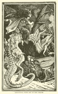 Gorgonzola Flies off on her Dragon