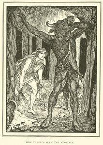 How Theseus Slew the Minotaur by Henry Justice Ford