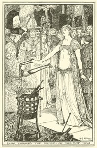 Inga Endures the Ordeal of the Hot Iron by Henry Justice Ford