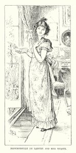 Mademoiselle de Laistre and Her Weasel by Henry Justice Ford