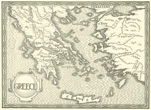 Map of Greece by Henry Justice Ford
