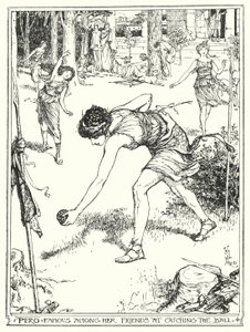 Pero famous among her friends at catching the ball by Henry Justice Ford