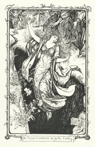 The Princess Is Swallowed Up by the Earth (engraving) by Henry Justice Ford