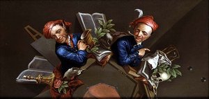 An Anamorphic Vanitas by Henry Kettle