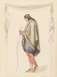 Indian Figure in Profile, 1851