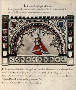 Arched monument in East Winch Church, Norfolk by Henry Lilly