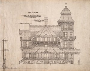 House for Mr. S.W. Allerton, Lake Geneva, Wisconsin: South Elevation by Henry Lord Gay