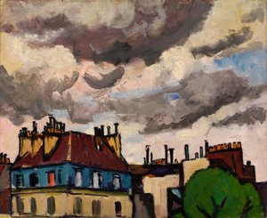 Rooftops and Clouds, Paris, 1910-1912 by Henry Lyman Saÿen