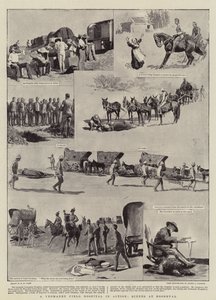A Yeomanry Field Hospital in Action, Scenes at Roodeval by Henry Marriott Paget