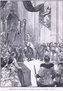 Coronation of the Emperor of Austria as king of Hungary 1868 AD