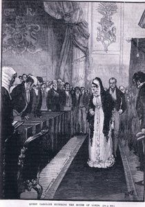 Queen Caroline Entering the House of Lords by Henry Marriott Paget