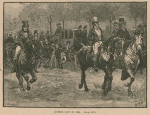 Rotten Row, Hyde Park, London, in 1830 by Henry Marriott Paget
