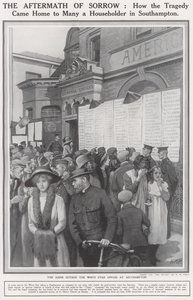 Sinking of The Titanic, The Scene Outside the White Star Offices at Southampton