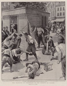 The Massacre of Christians in the Streets at Galata by Henry Marriott Paget
