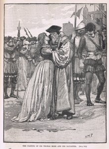 The Parting of Sir Thomas More and His Daughter 1534 by Henry Marriott Paget